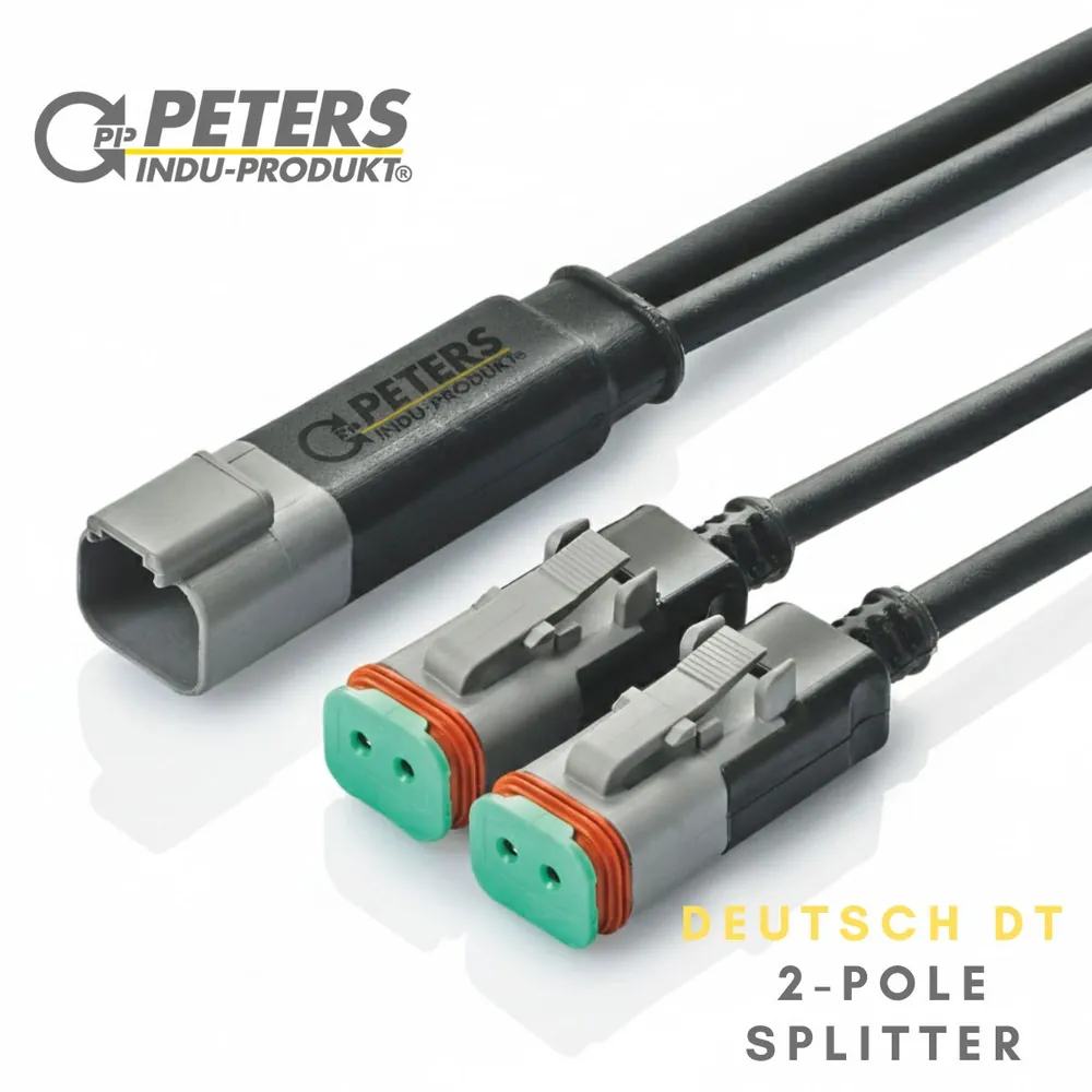 Deutsch DT 2-pin Y-splitter by Peters Indu-Produkt
