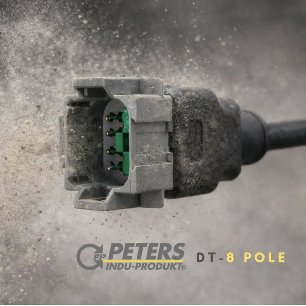 Deutsch DT 8-pin, overmoulded and dust-tight