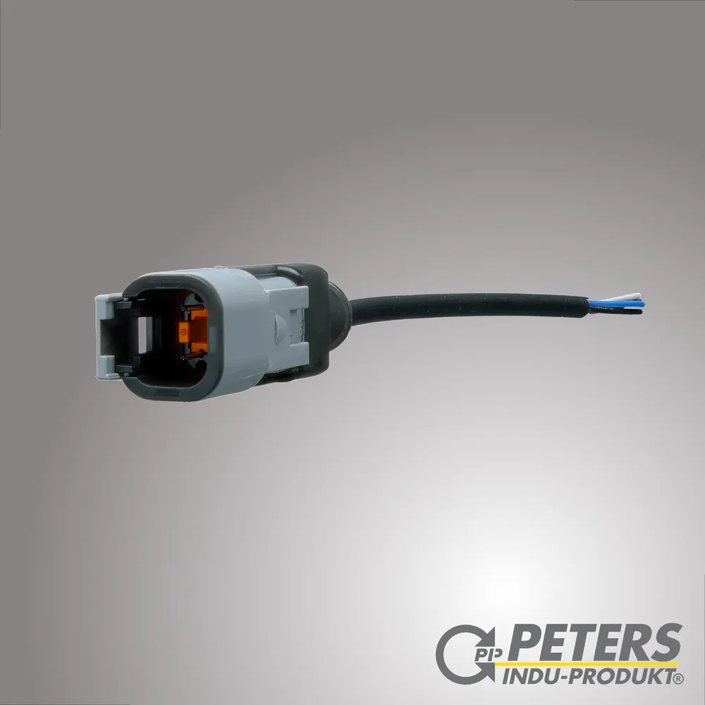 Overmoulded Deutsch DT connector with stripped wire ends